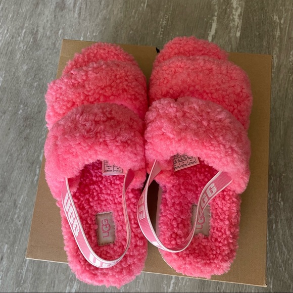 UGG Oh Fluffita Slide Sandal - Pink Rose US 7/EU 38 - Picture 6 of 14